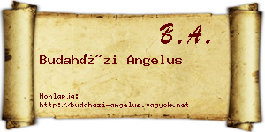 Budaházi Angelus névjegykártya